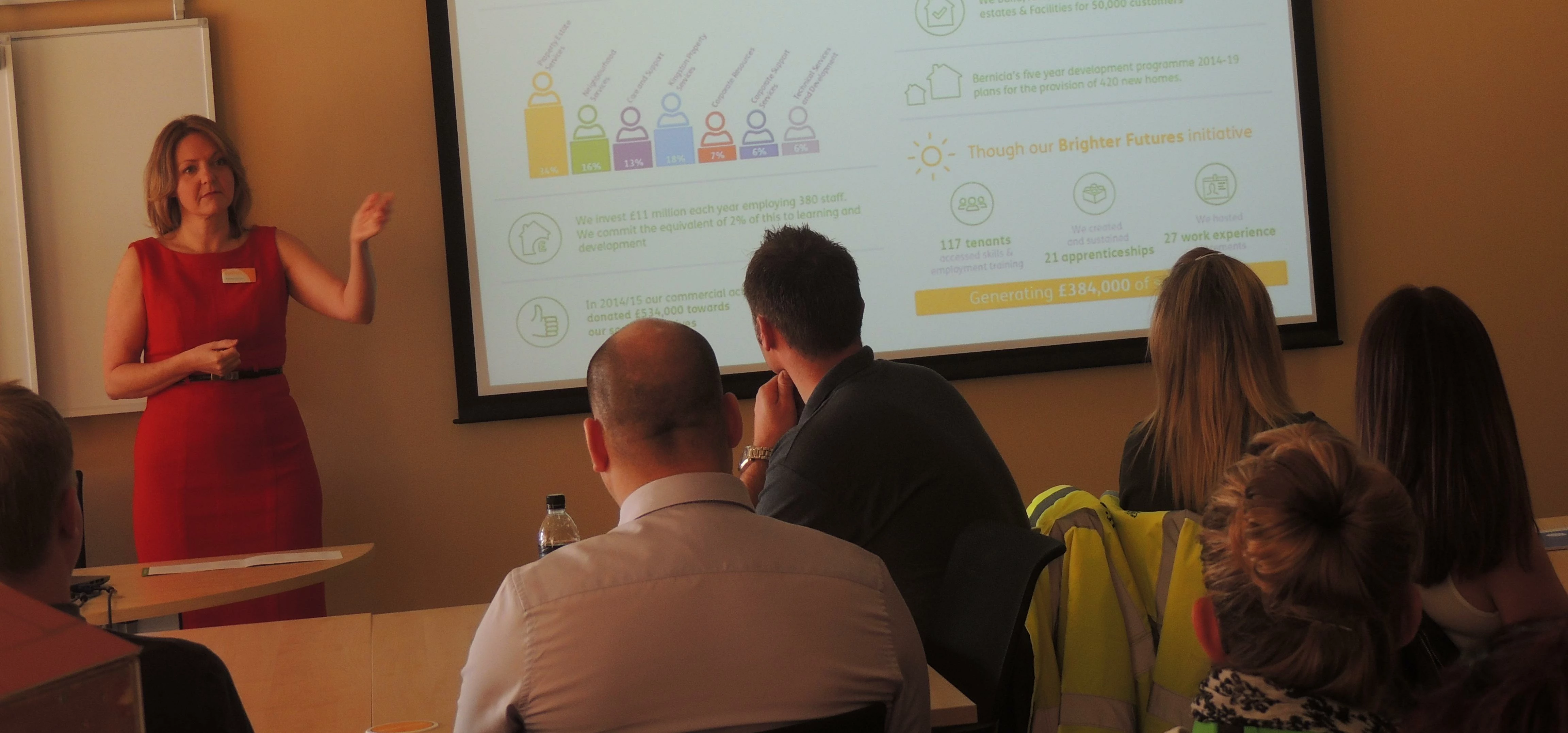 A training session hosted by Bernicia's Andrea Malcolm