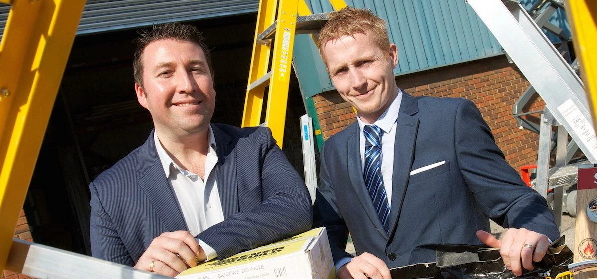 MBS Site Supplies MD Carl Oates (left) with RBS relationship manager Ciaran Kilheeney