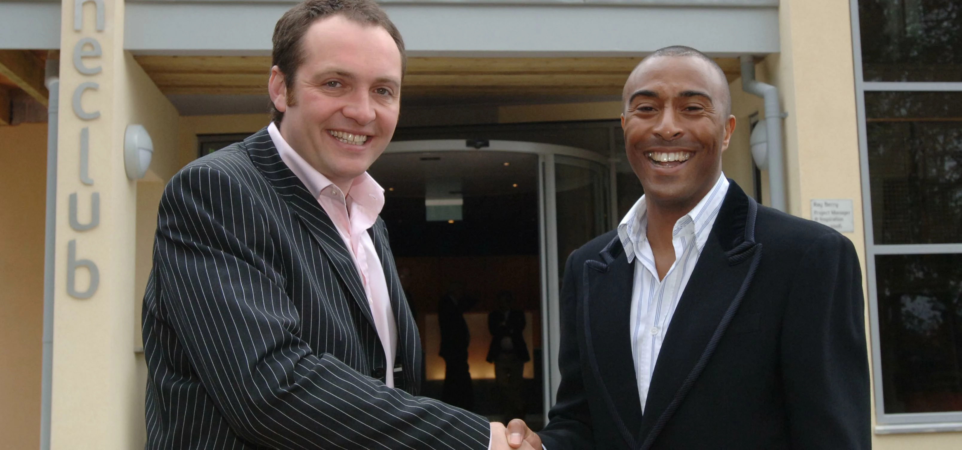 Nick Taplin and Colin Jackson