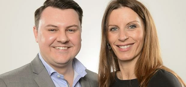 Alan Frew, managing director of Community Life Choices and Maria Scullion, HR manager at Community L