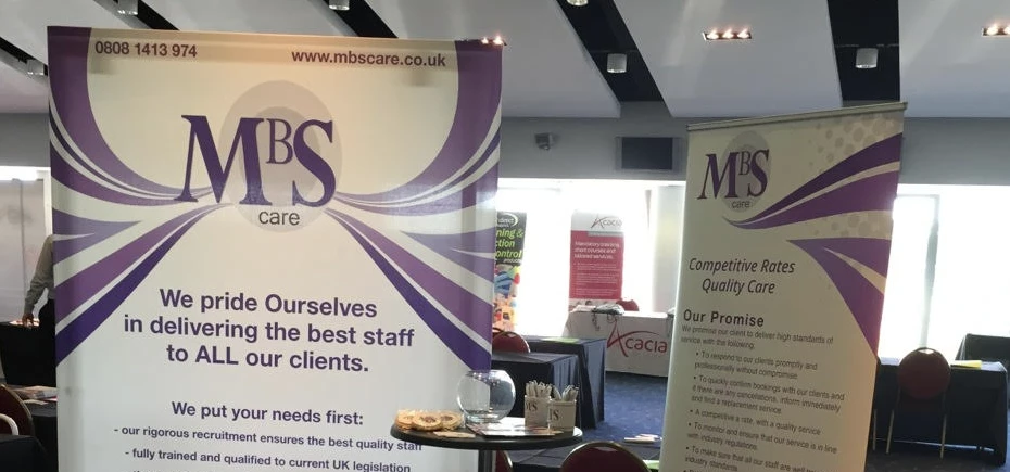 MBC Care stand at the Care Roadshow in Liverpool