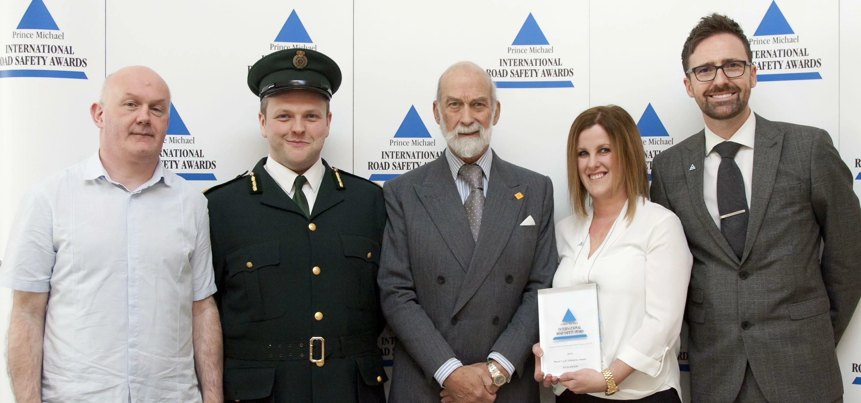 From right: Andrew Richardson, Zoe Farrington, HRH Prince Michael of Kent, John Rowland (NEAS) and D