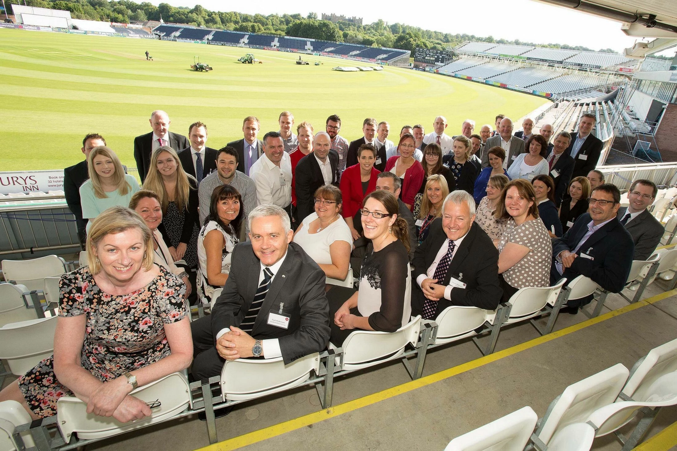 The launch event at Chester-le-Street Emirates cricket ground 