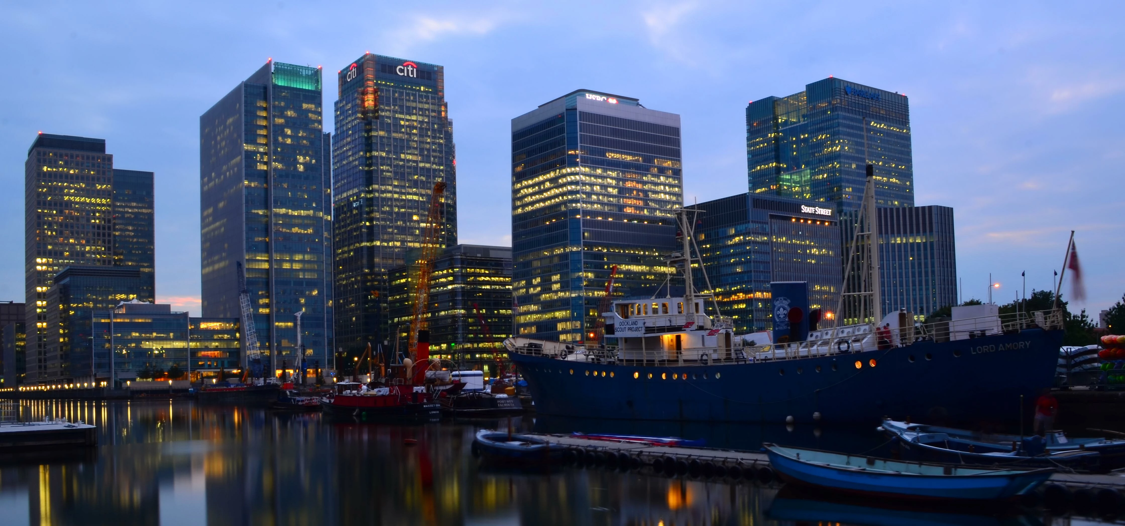 South Quay. Canary wharf