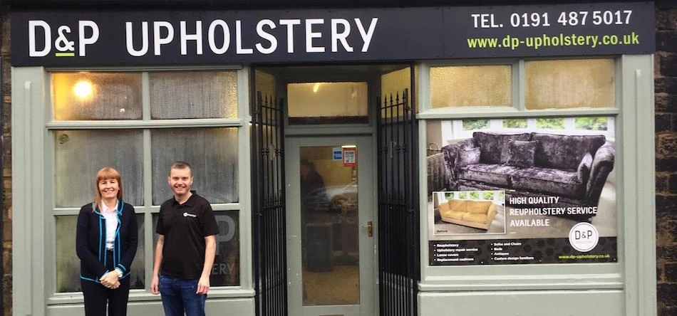 Linda Coulthard, Barclays with Jeff McGurty, D&P Upholstery
