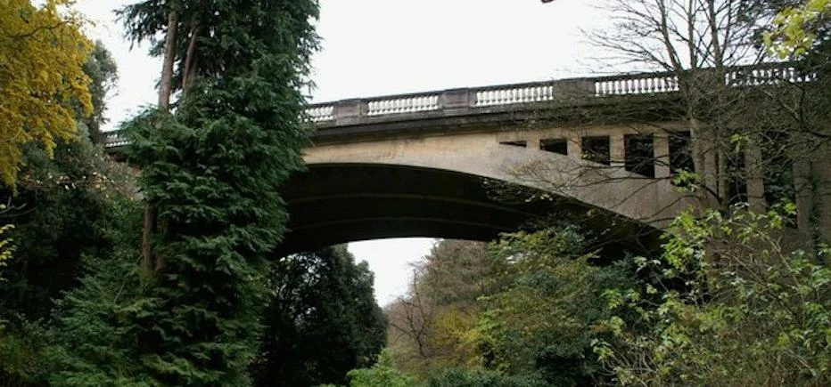 Scarborough’s Peaseholm Glen Bridge.