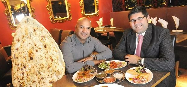 Akbar’s managing director, Shabir Hussain, with Gordons commercial property partner, Simon Mydlowsk