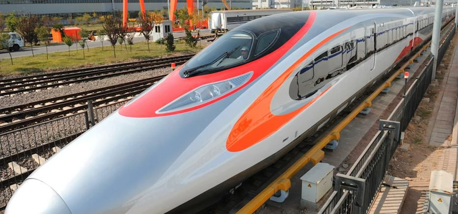 One of the 200km per hour trains that will run on the Express Rail Link line along which Ellis cable