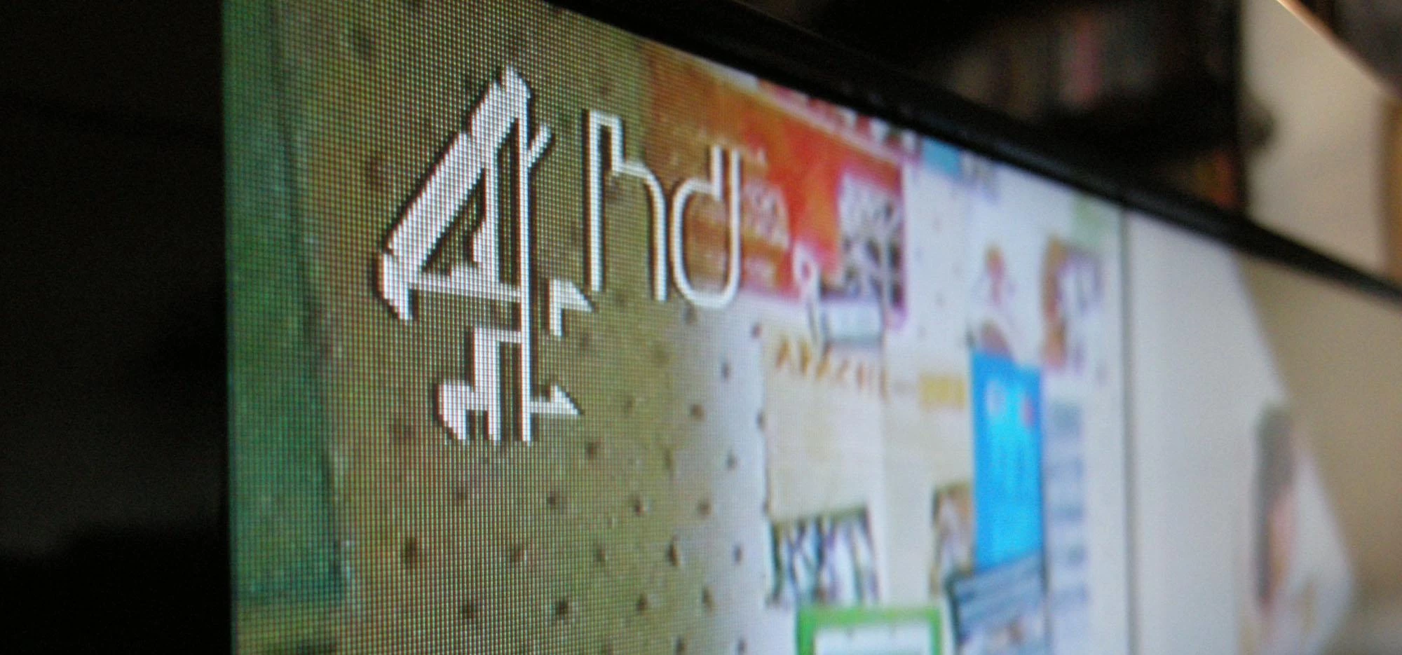 Channel 4HD TV close up