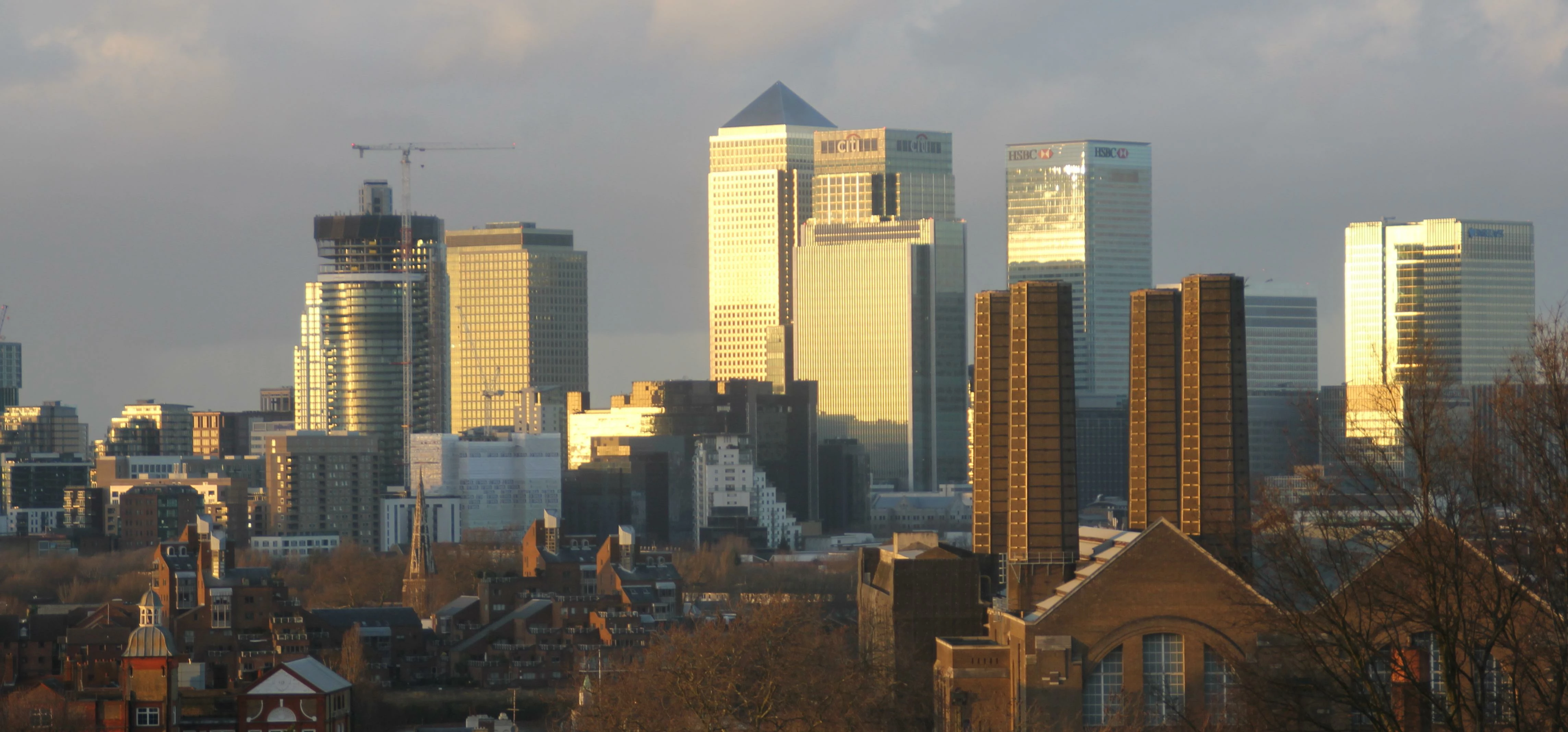 Canary Wharf from Greenwich Park