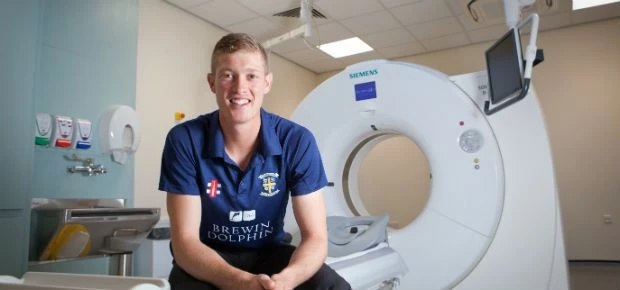 Keaton Jennings opens Spire Washington Hospital's new CT scanner