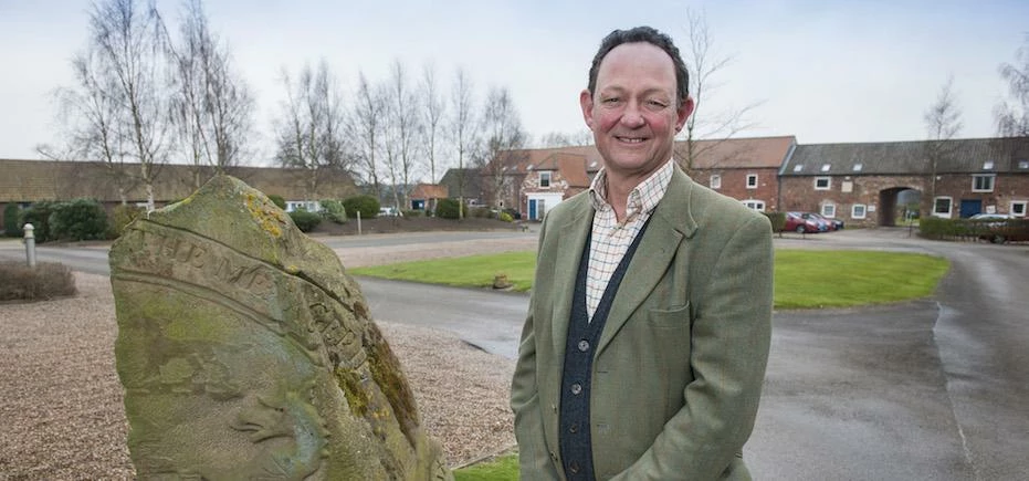 Charlie Forbes Adam, who is currently High Sheriff of North Yorkshire, at Escrick Park.