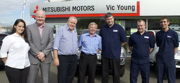 Left to right: Michelle Shotton (fleet telesales executive), Paul Allan (fleet sales executive) Vic 