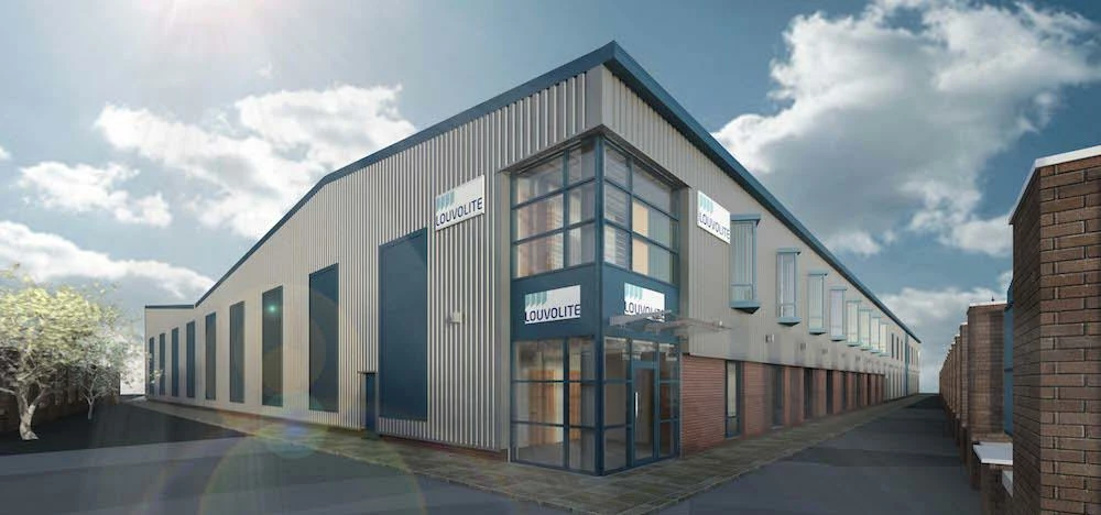 Artist's impression of Louvolite's warehouse and office facility.