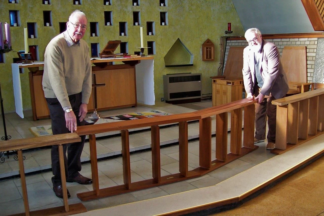 The altar rail at St John's Church, Hatfield