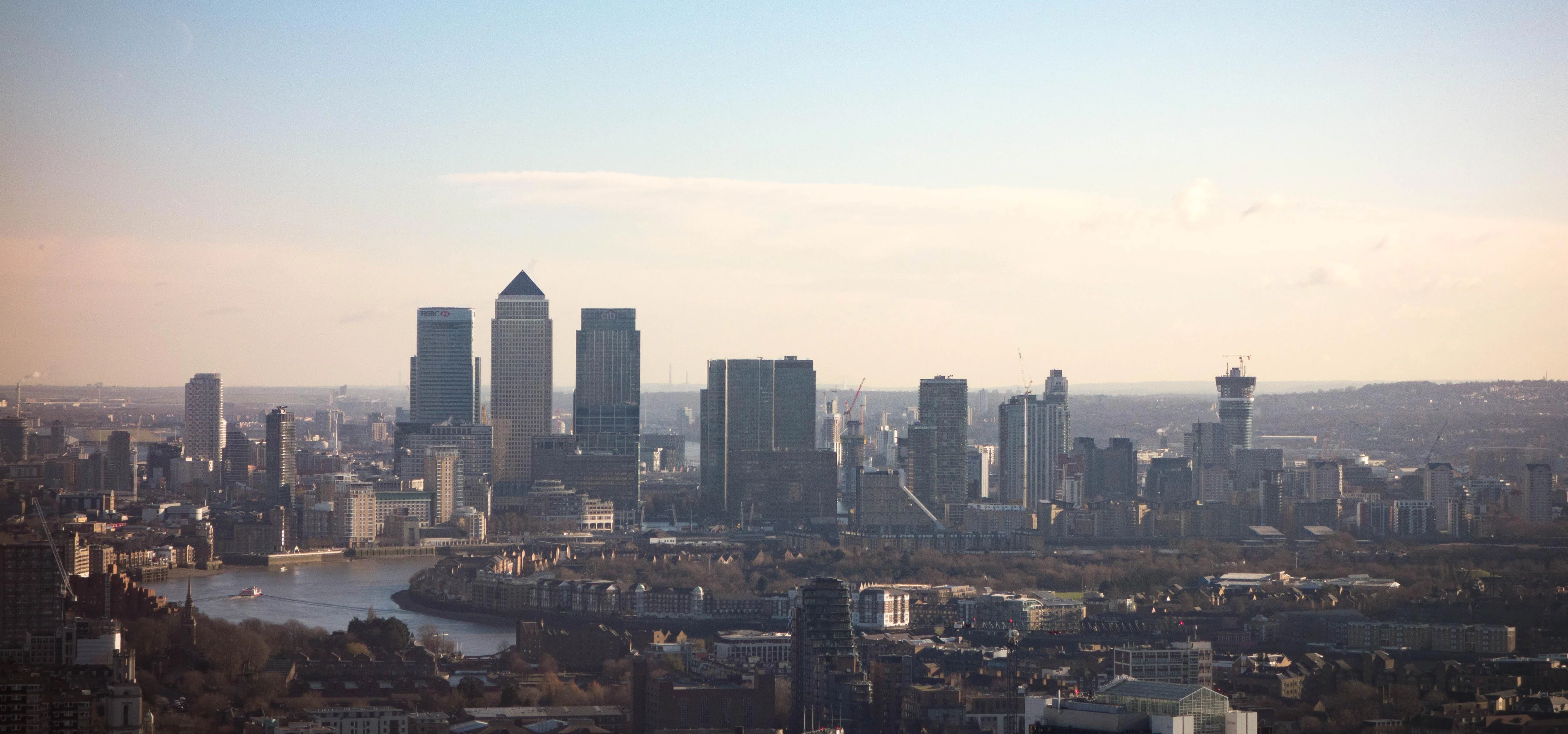 Canary Wharf from the Walkie Talkie