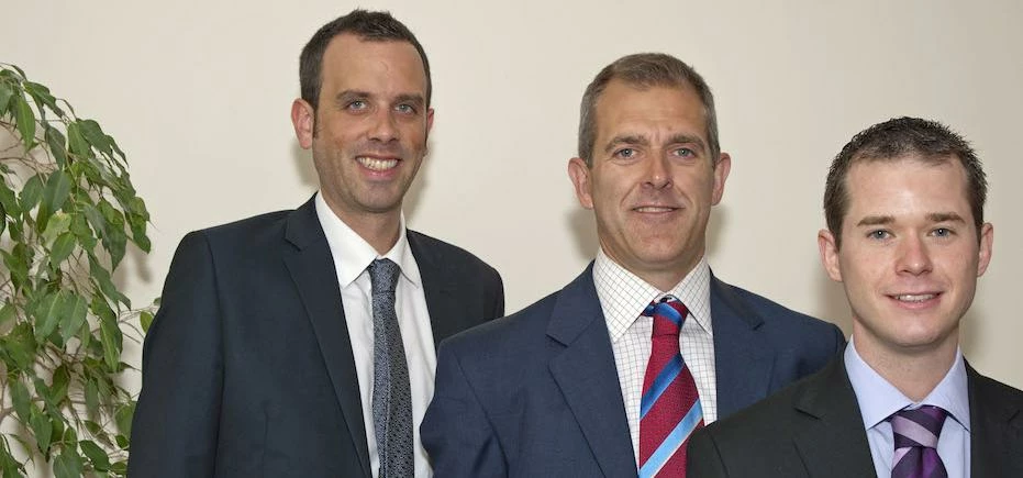 Matthew Dixon (centre) who has launched MD Law with Neil Kelly (left) and Carl Jones.