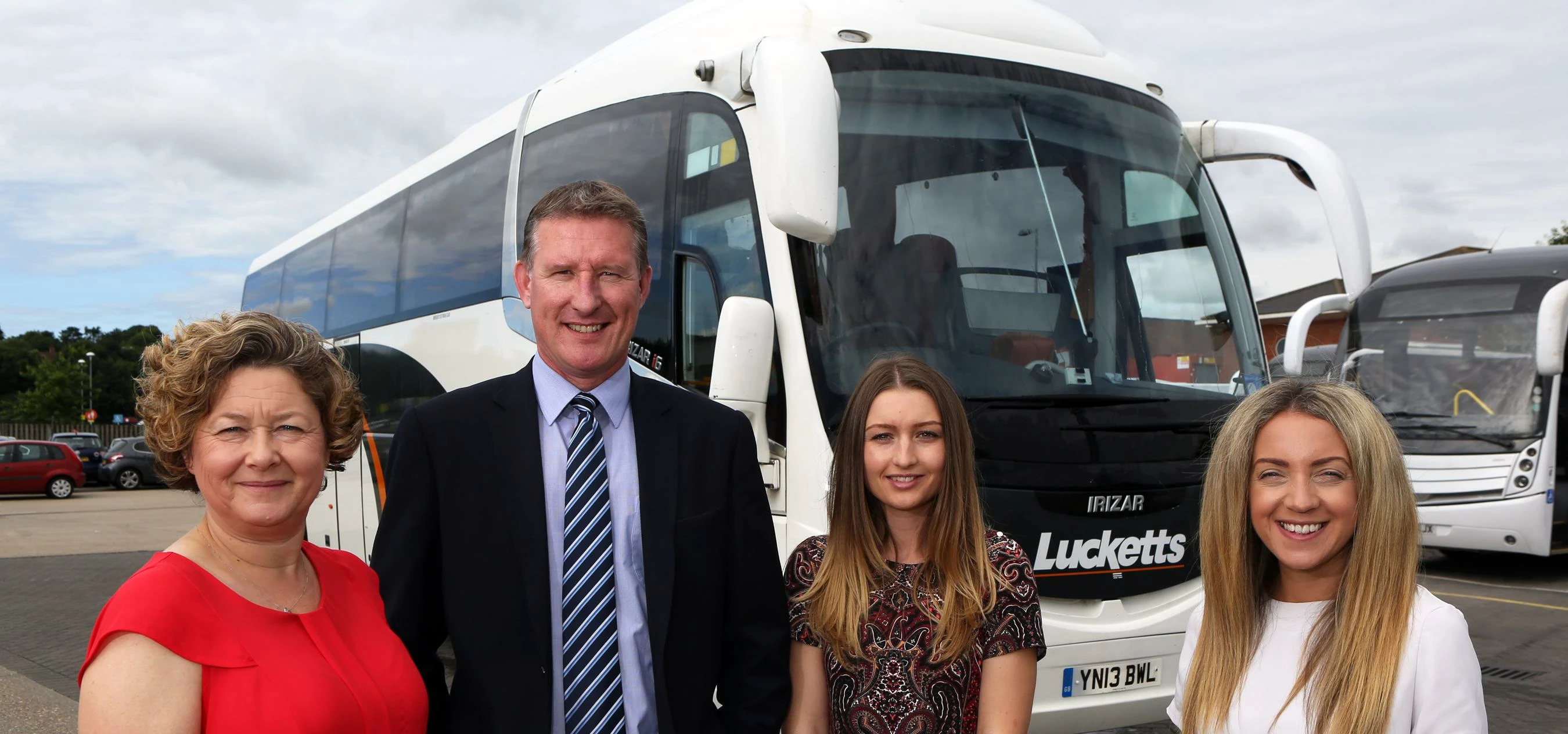 Pictured left to right – Alyson Marlow (managing director of Lee Peck Media); Paul Barringer (group 