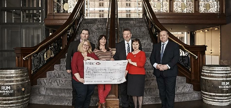 Simon Lockhart, Deputy General Manager, Titanic Hotel, Ana Gilmurray, Down Syndrome Liverpool, Susan