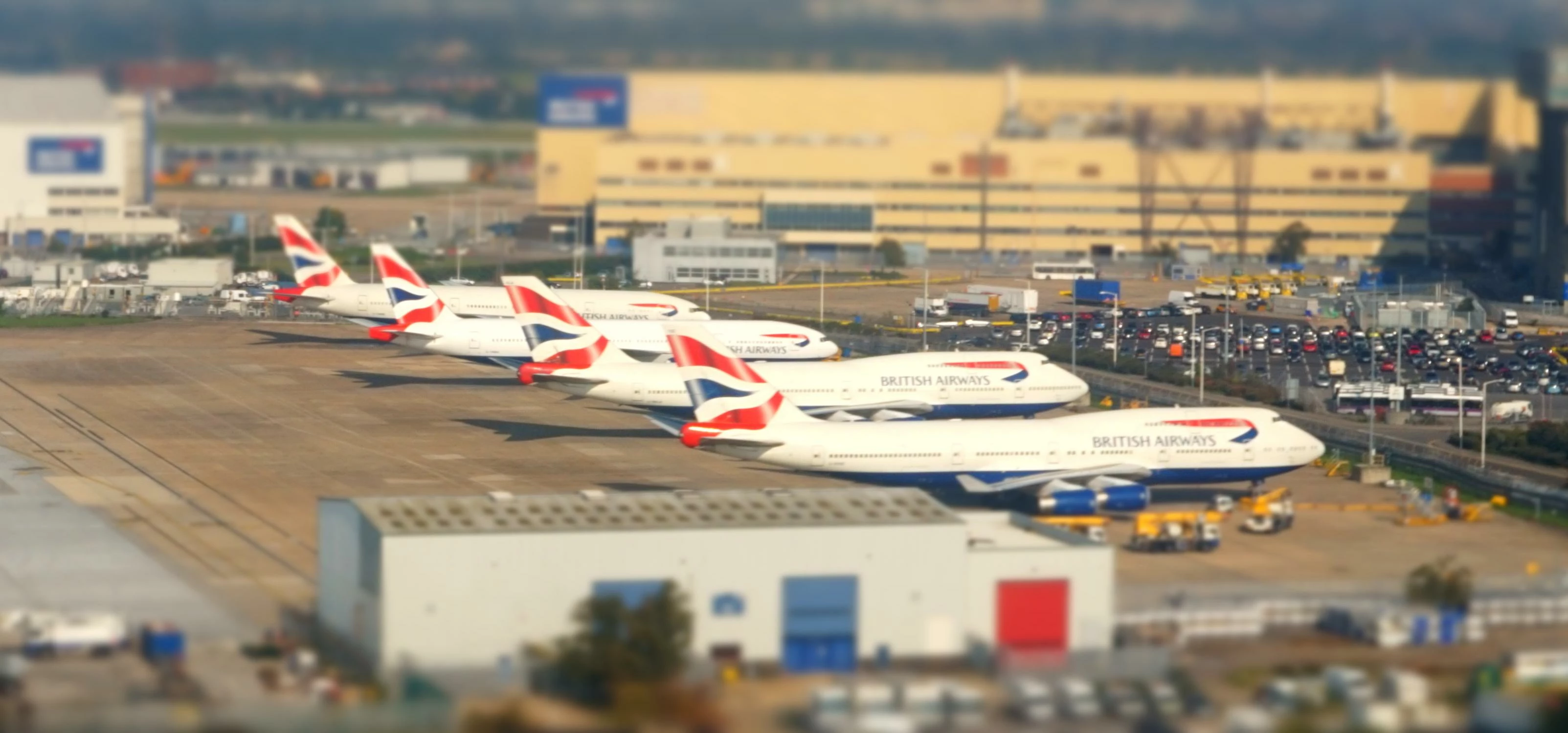 British Airways planes at London Heathrow airport