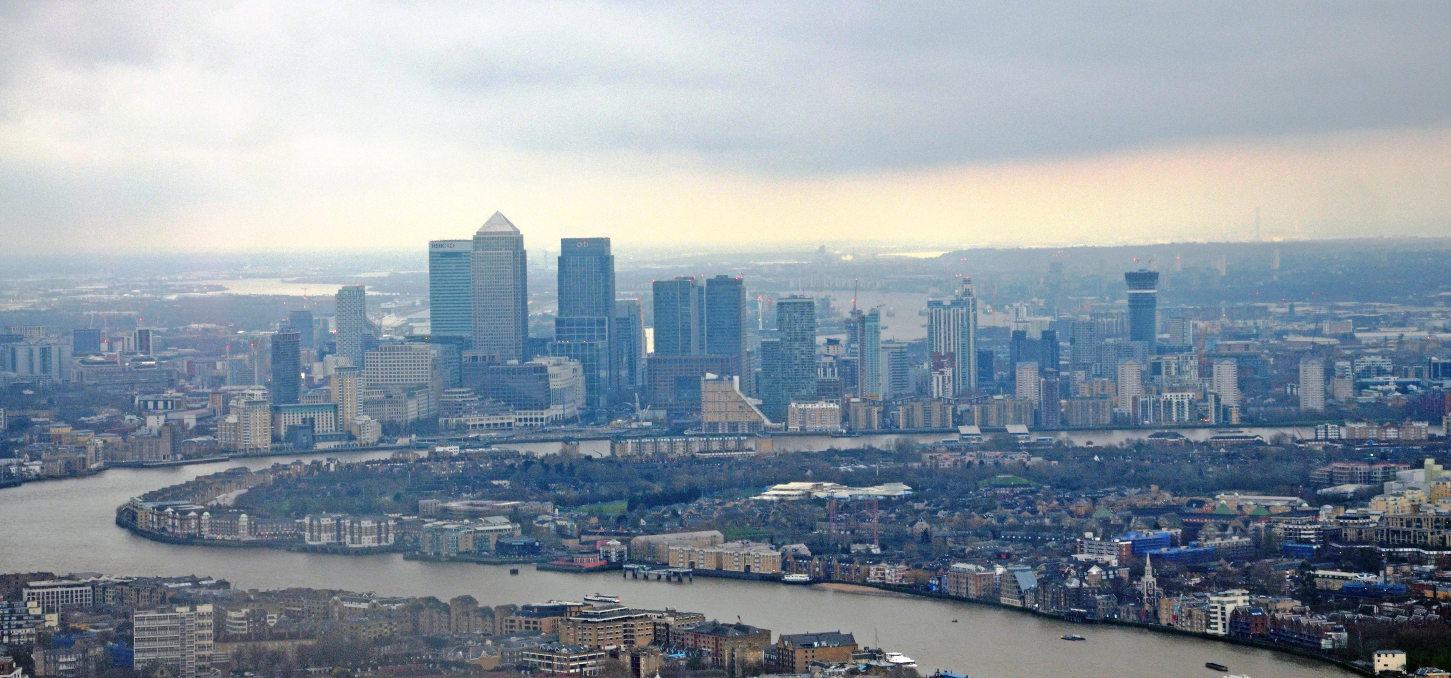 Docklands from the Shard