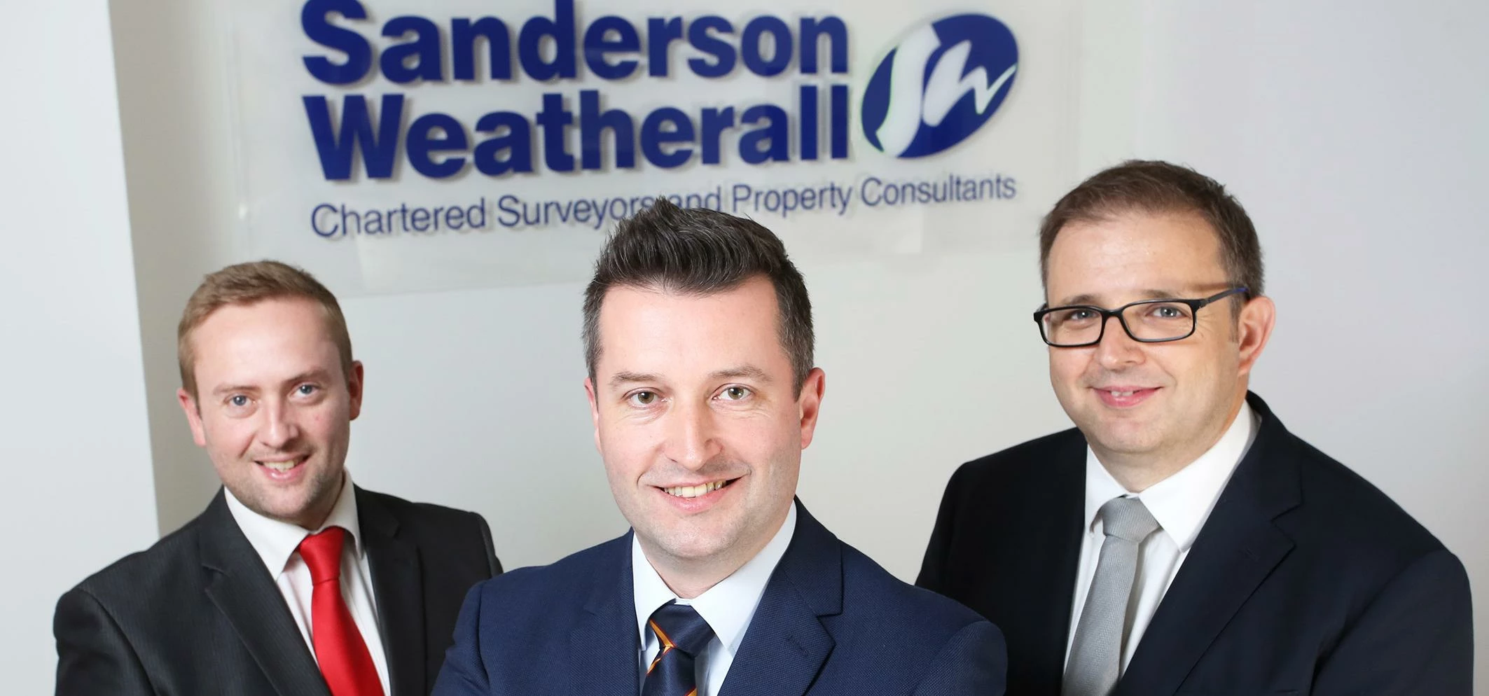 L-R: Sanderson Weatherall partner Christian Humphreys with associate partners Chris Brooke and Lee J