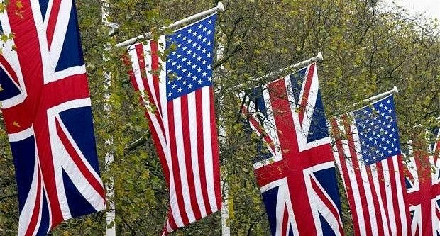 UK and USA flags