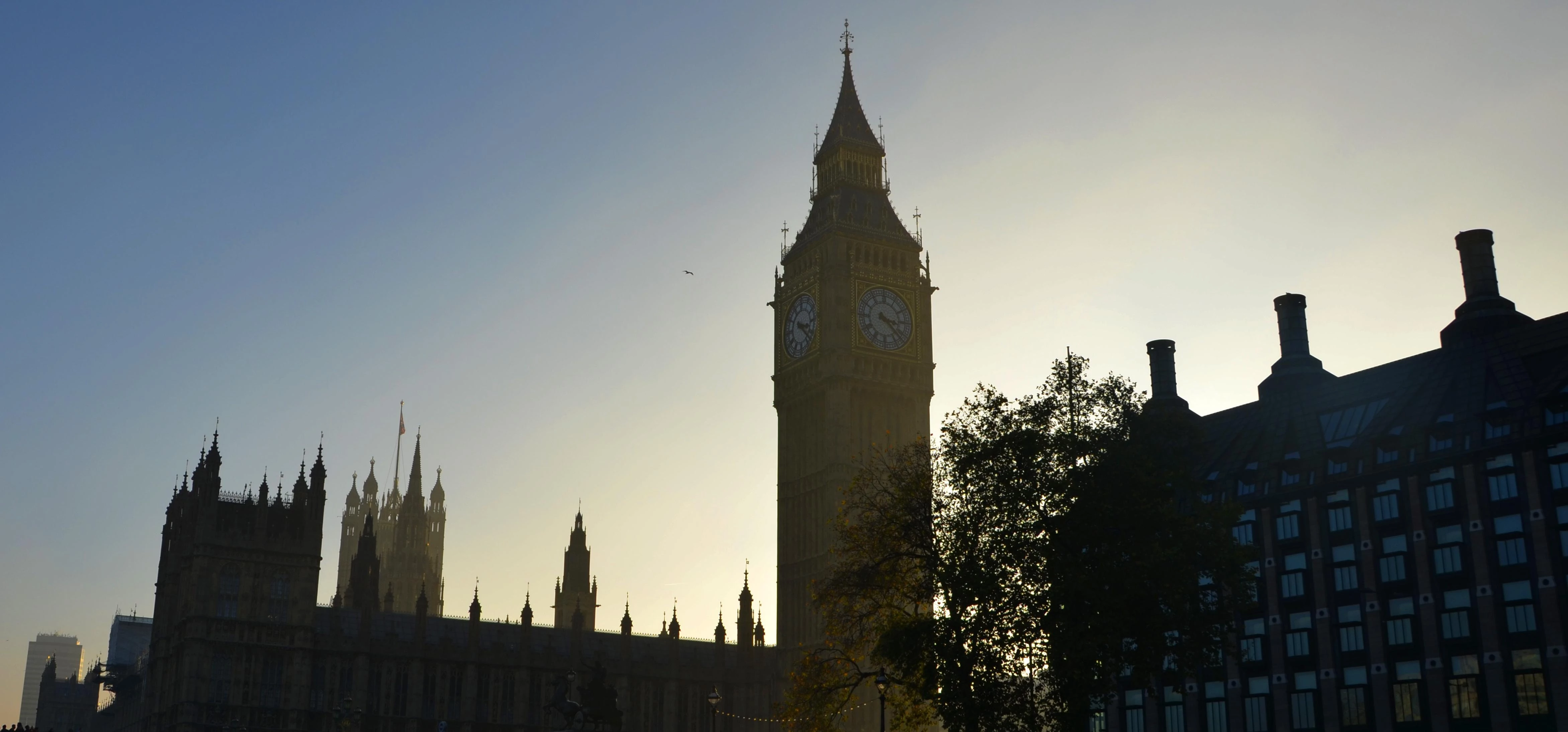 Low sun at Westminster