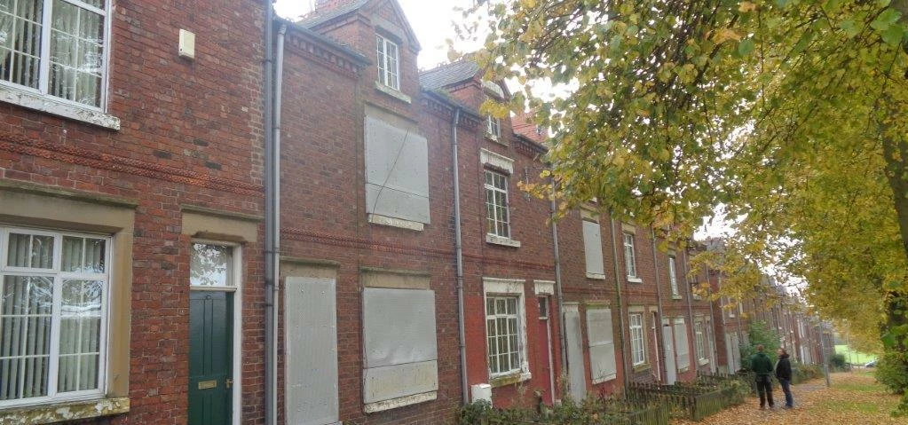 The properties at New Bolsover Model Village requiring roof refubishment from Martin-Brooks.