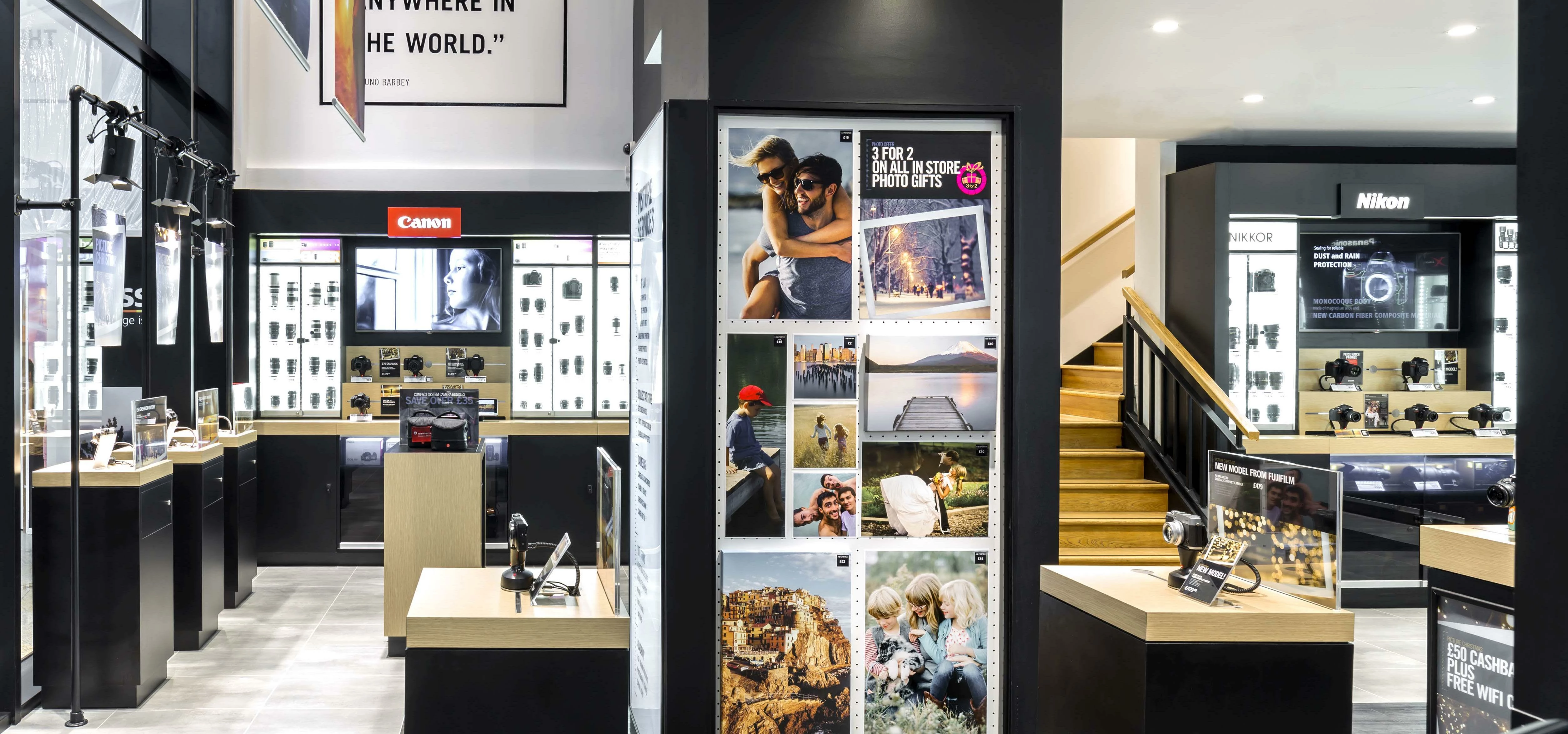 The new store's interior