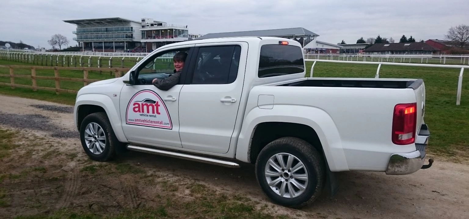 One of the AMT vehicles at Wetherby Racecourse