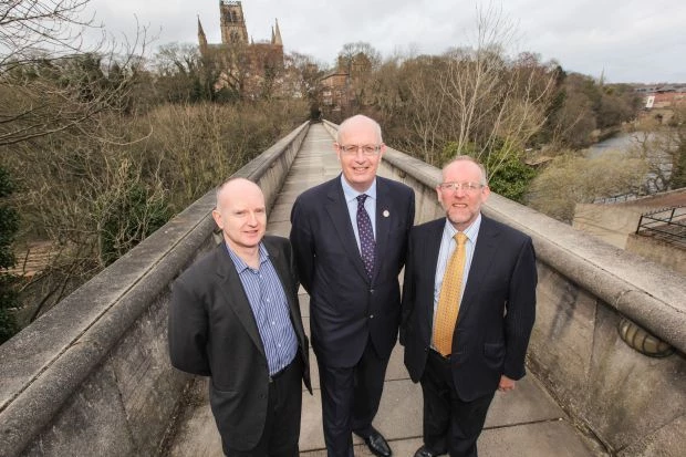 (left to right): Gordon Mungall (Associate Director, Arup), Professor Barry Clarke (ICE President), 