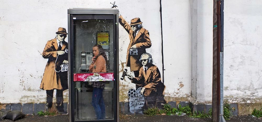 #Banksy @GCHQ #Cheltenham, Gloucestershire