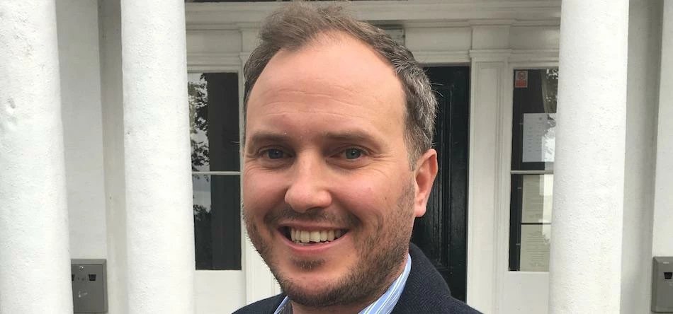 Steve Bland outside No Brainer's Cheshire office