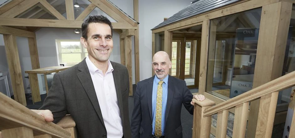 Richard Penny (Oak by Design), Gary Whitaker (Lloyds Bank).