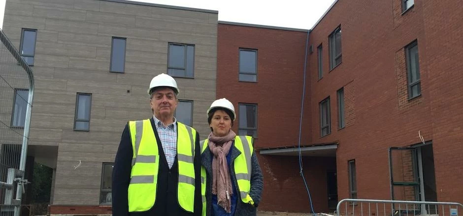 Ray Boulger with one of his daughters, Jules Leahy, managing director.