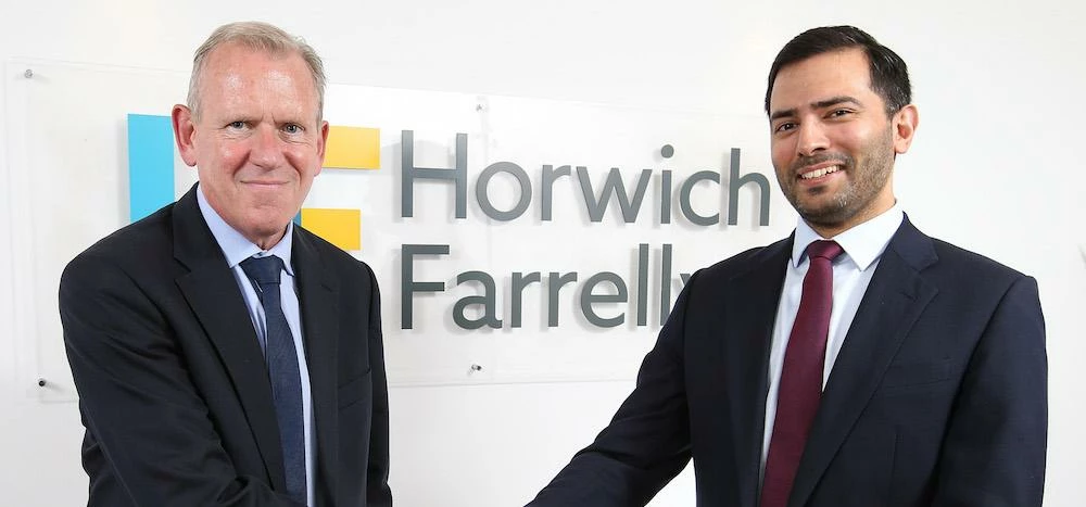 Horwich Farrelly chairman John O’Roarke (left) with chief operating officer Thomas Reynard