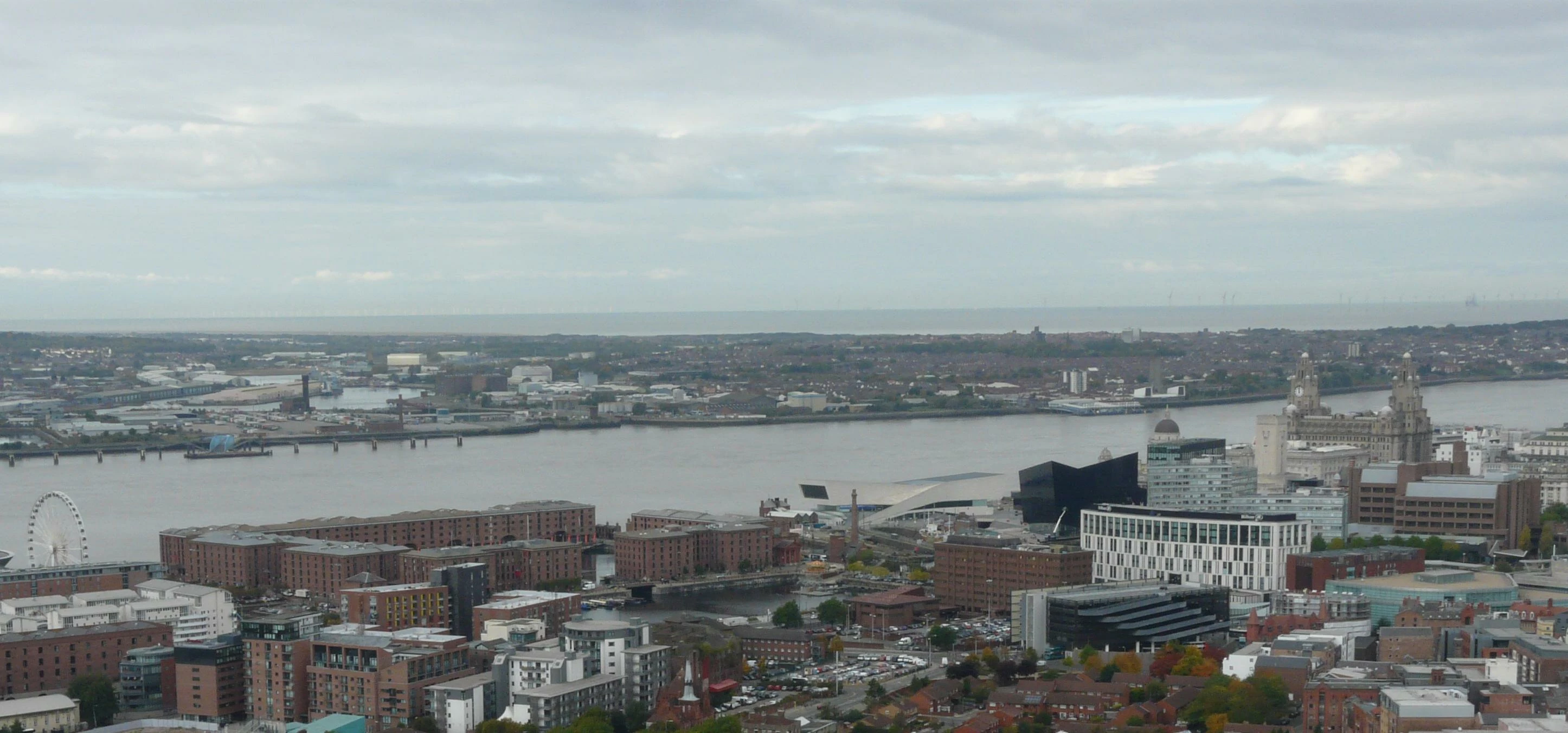 North-West From the Roof, Liverpool Cathedral