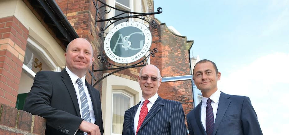 Paul Glendinning, A.S. Green founder Tony Green and JM Glendinning Managing Director Nick Houghton.