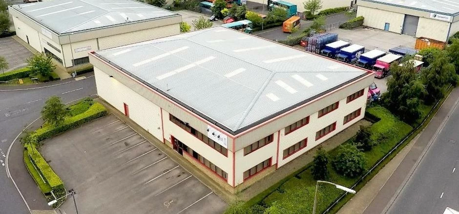 The hybrid warehouse on Lowfields Business Park in Elland.