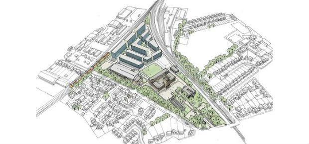 Artist impression of Horsham development