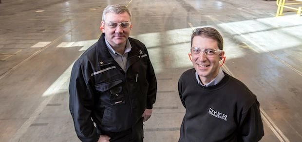 Co-owners of Dyer Engineering, Managing Director Graeme Parkins (left) and Finance Director, Richard
