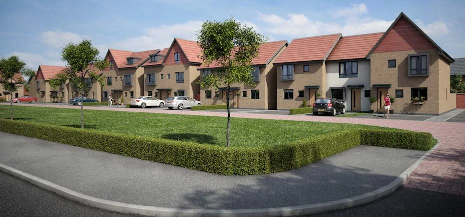  CGI of new home scheme at Hawthorn Avenue East.