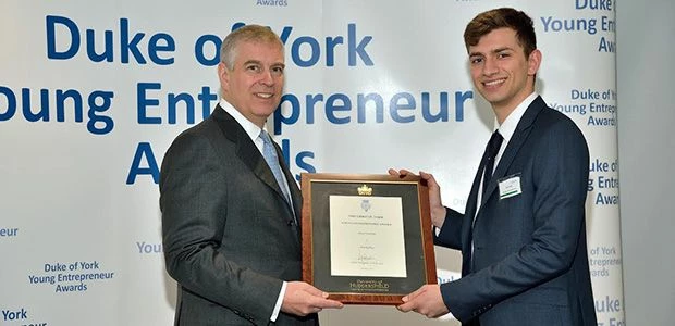 HRH The Duke of York with Alex Kontos