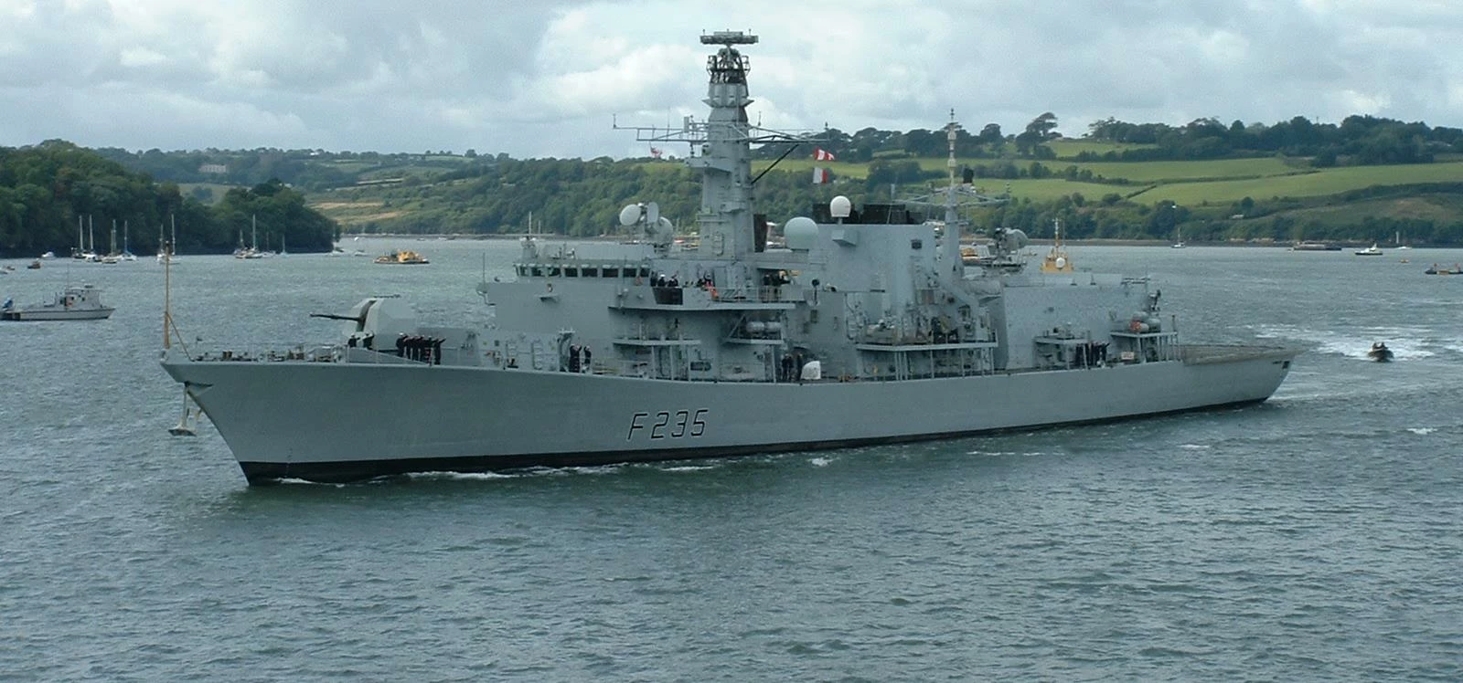 The Type 26 warships will eventually replace Type 23 frigates like the current HMS Monmouth (picture