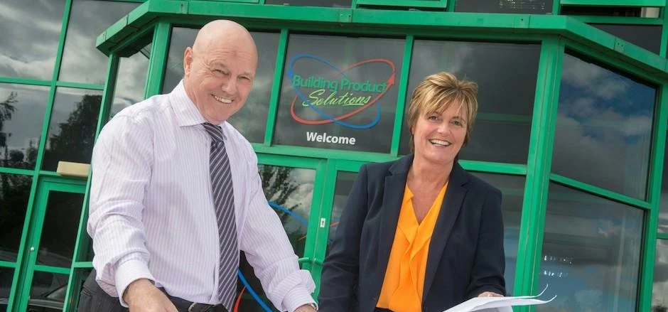  Ian Harrison, Managing Director and Lynne Darwin, Sales Director from Building Product Solutions. 