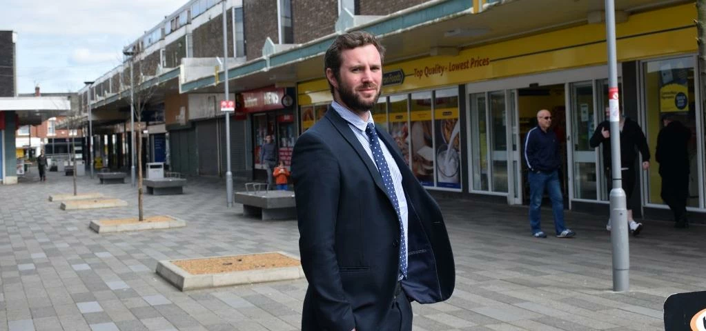 Bradley Hall building surveyor Henry Scott at Mountbatten Shopping Centre