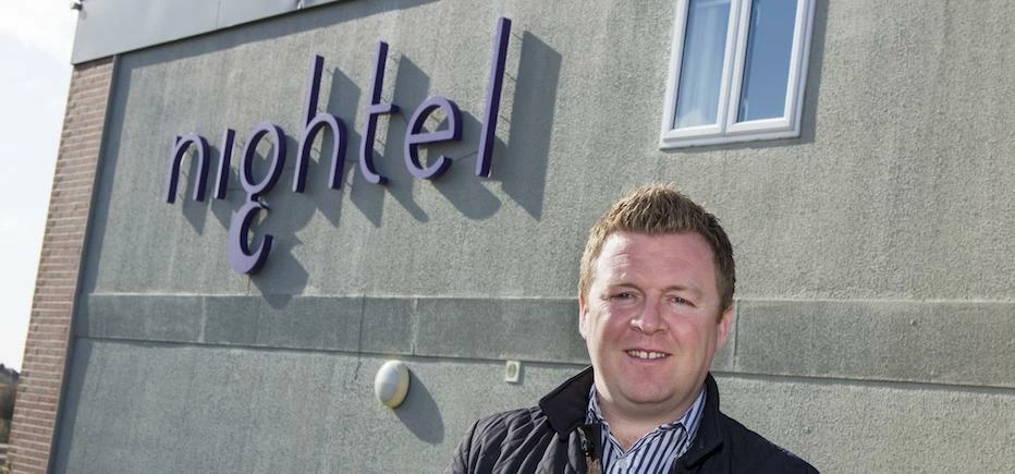 Paul Green, owner of Nightel Humber, outside the hotel on Humberside Airport.