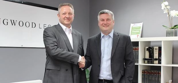 Paul Johnstone with Collingwood's founder Paul McGowan