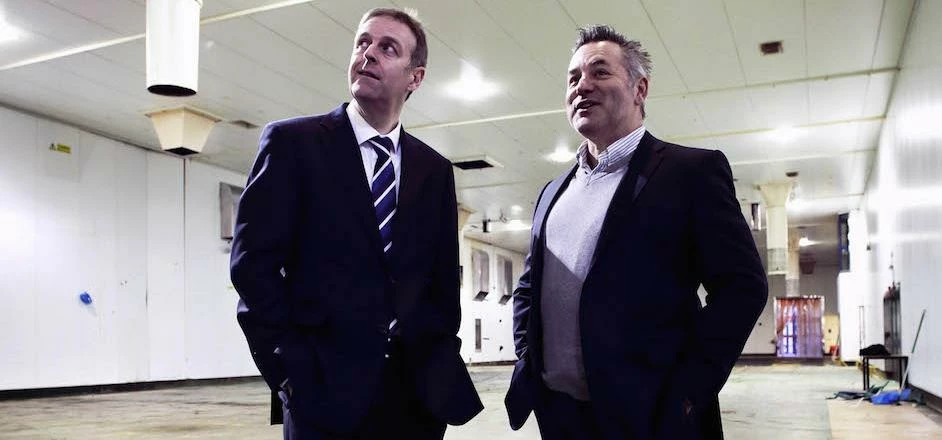 Peter and Ray at Consett